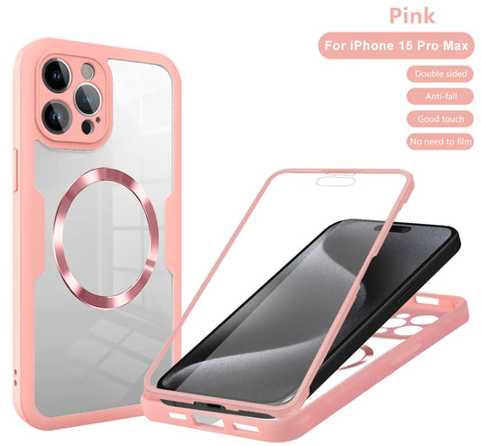 Magnetic Case for iPhone Silicone Cover