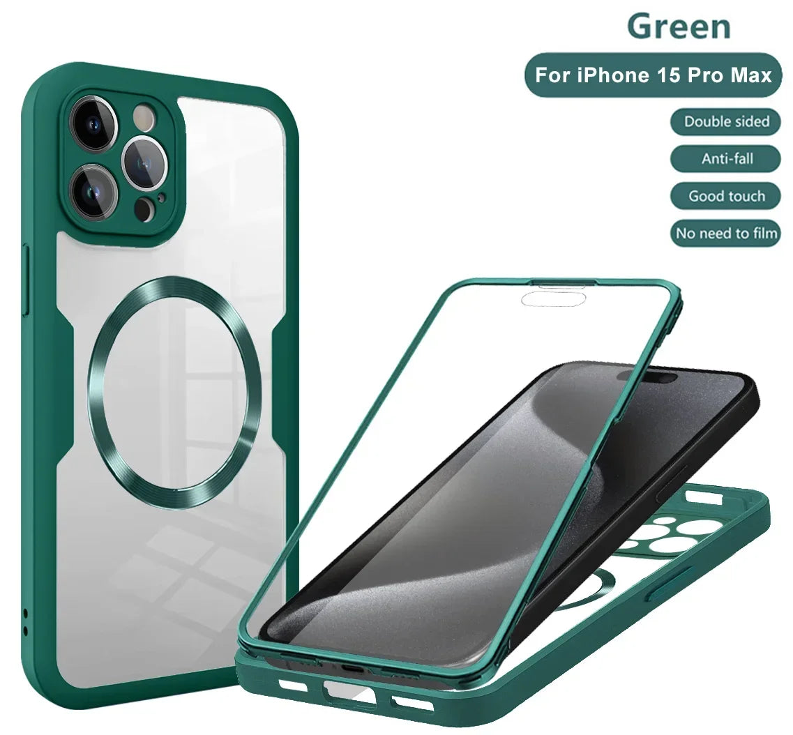 Magnetic Case for iPhone  Silicone Cover