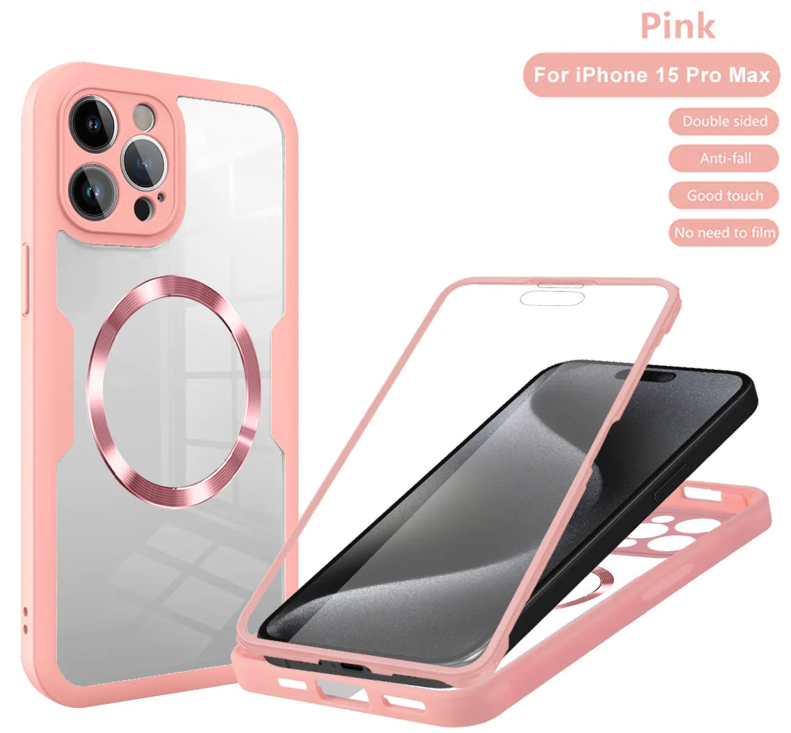 Magnetic Case for iPhone  Silicone Cover