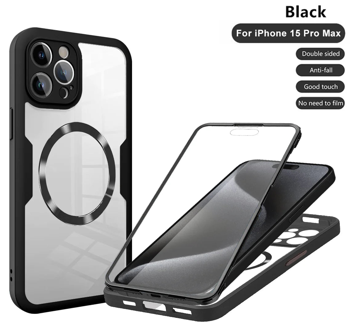 Magnetic Case for iPhone  Silicone Cover