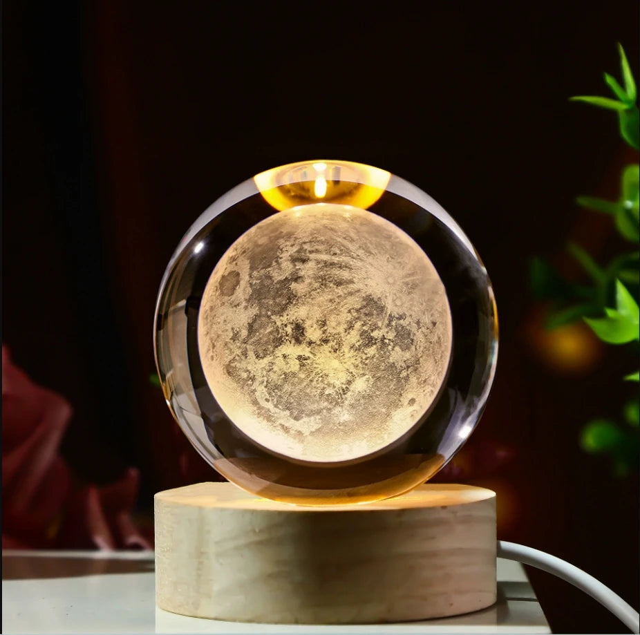 3D Planet Moon Lamp