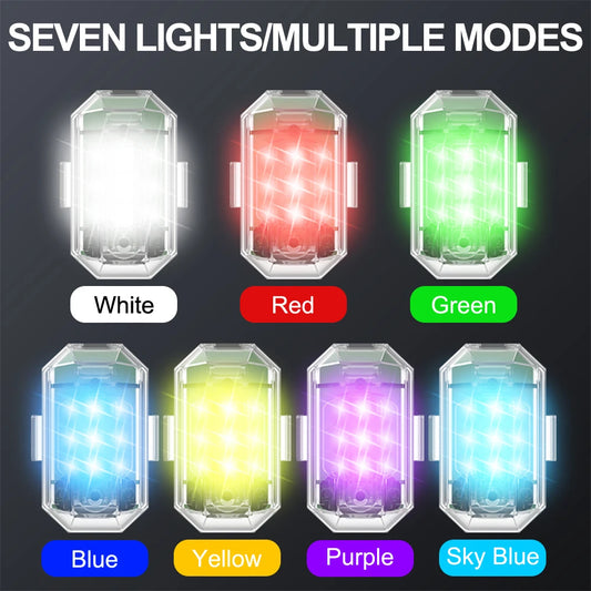 Waterproof Wireless LED Warning Light – Car, Scooter & Bike Indicator