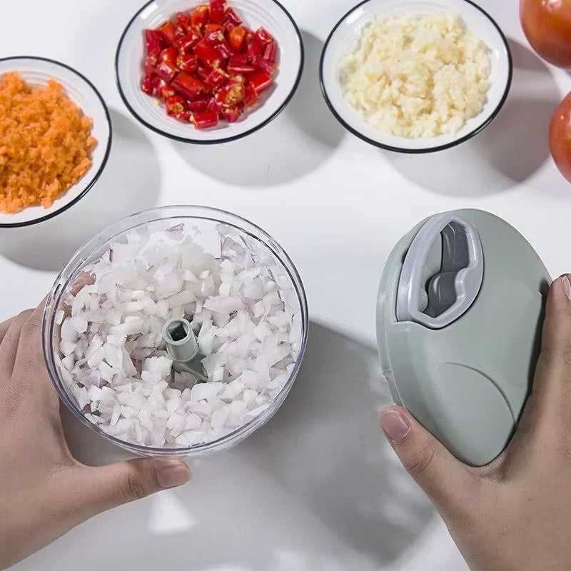 Quick Manual Garlic Chopper  — Easy Garlic Press & Veg Cutter