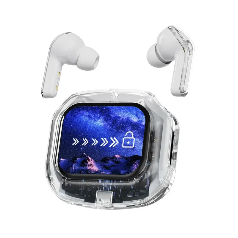 Earbuds with LCD Display & Noise Cancelling Sound