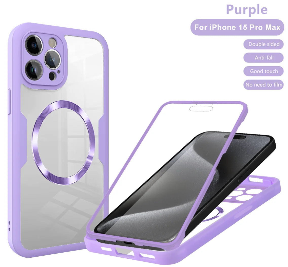 Magnetic Case for iPhone  Silicone Cover