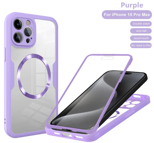 Magnetic Case for iPhone  Silicone Cover