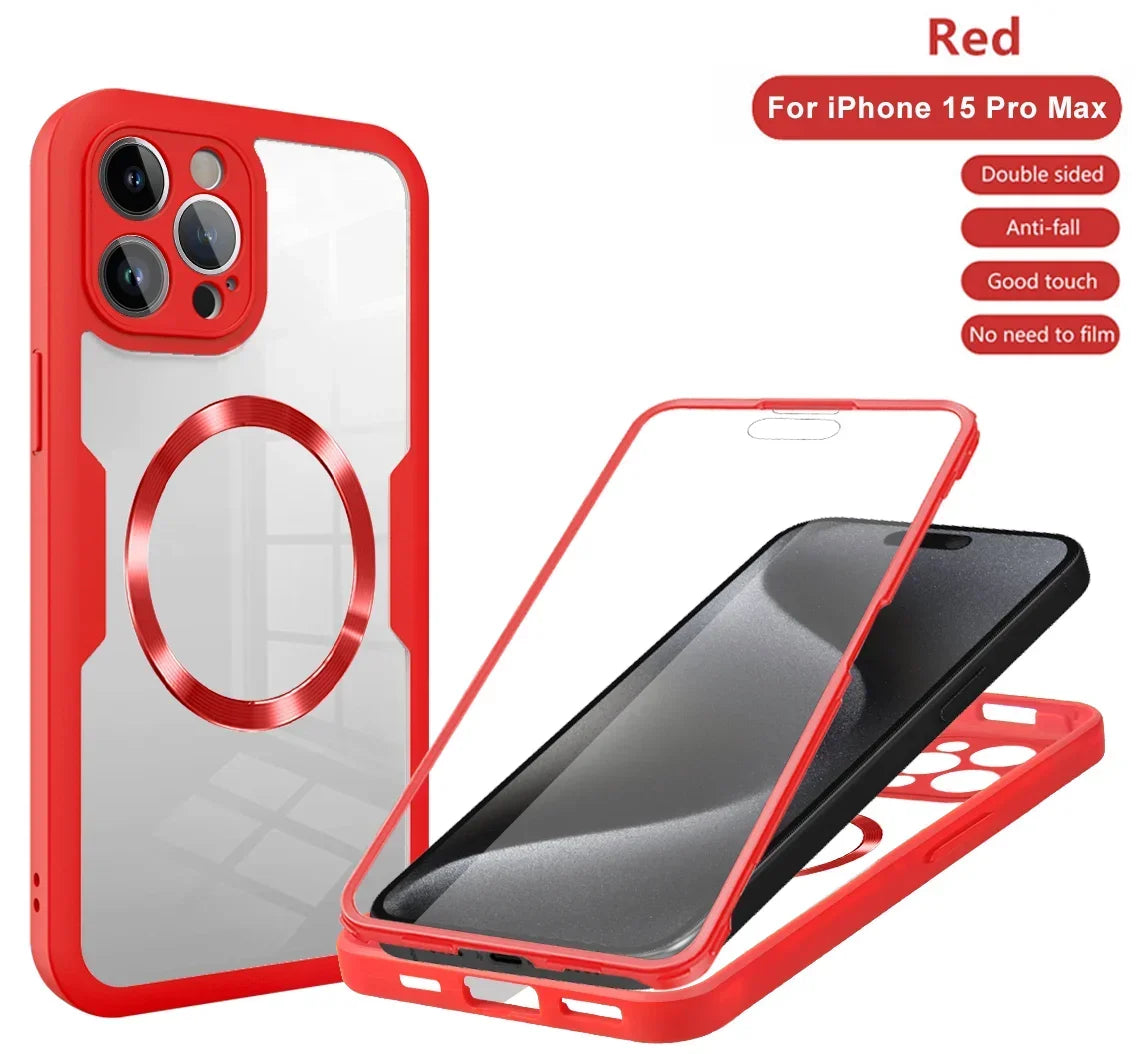 Magnetic Case for iPhone  Silicone Cover