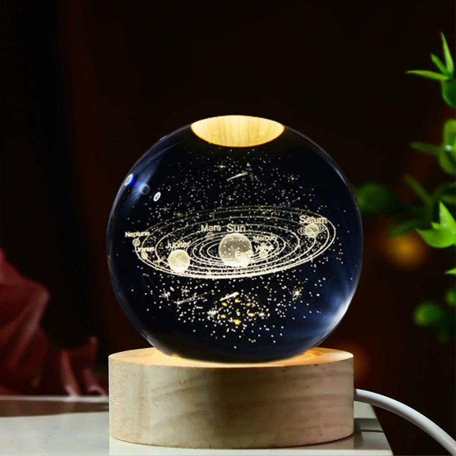 3D Planet Moon Lamp
