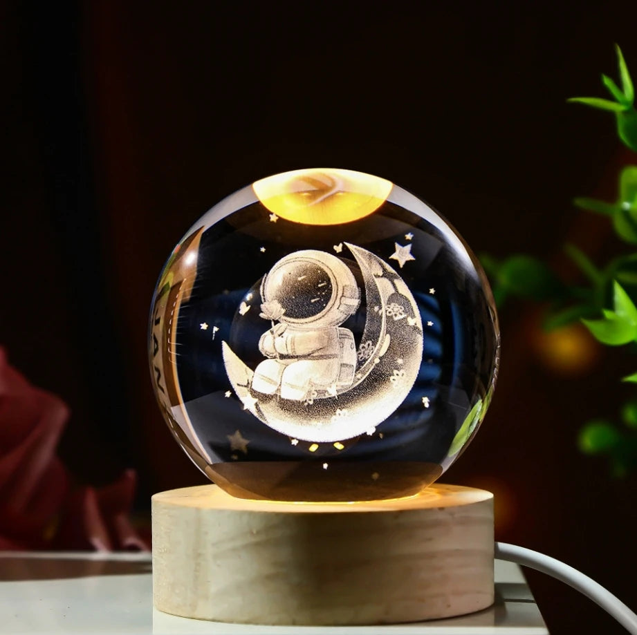 3D Planet Moon Lamp