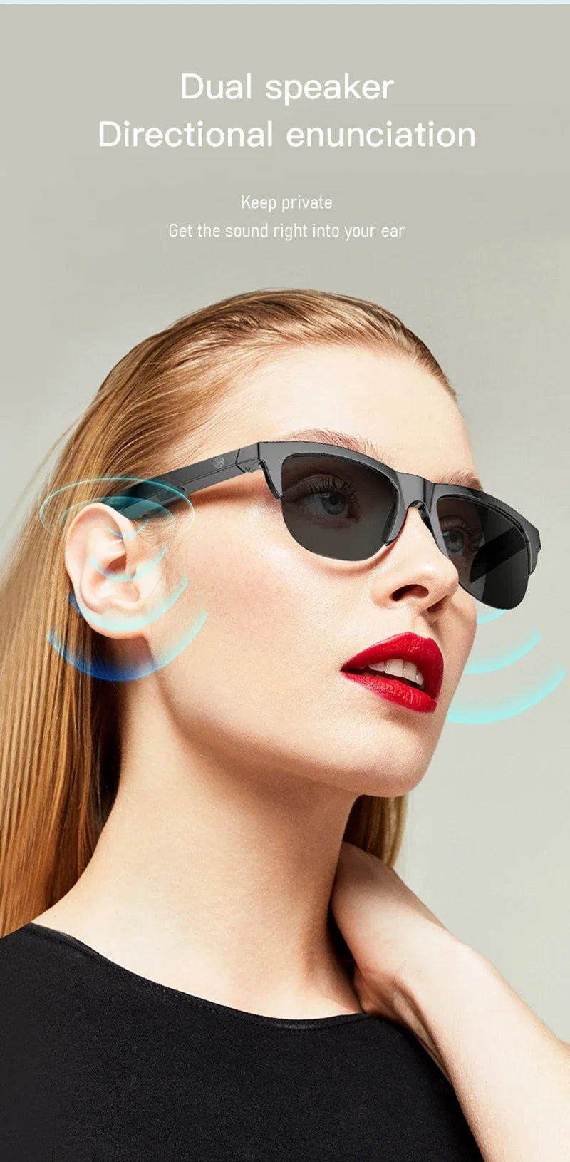 Xiaomi Smart Sunglasses – Bluetooth, UV Protection, Waterproof
