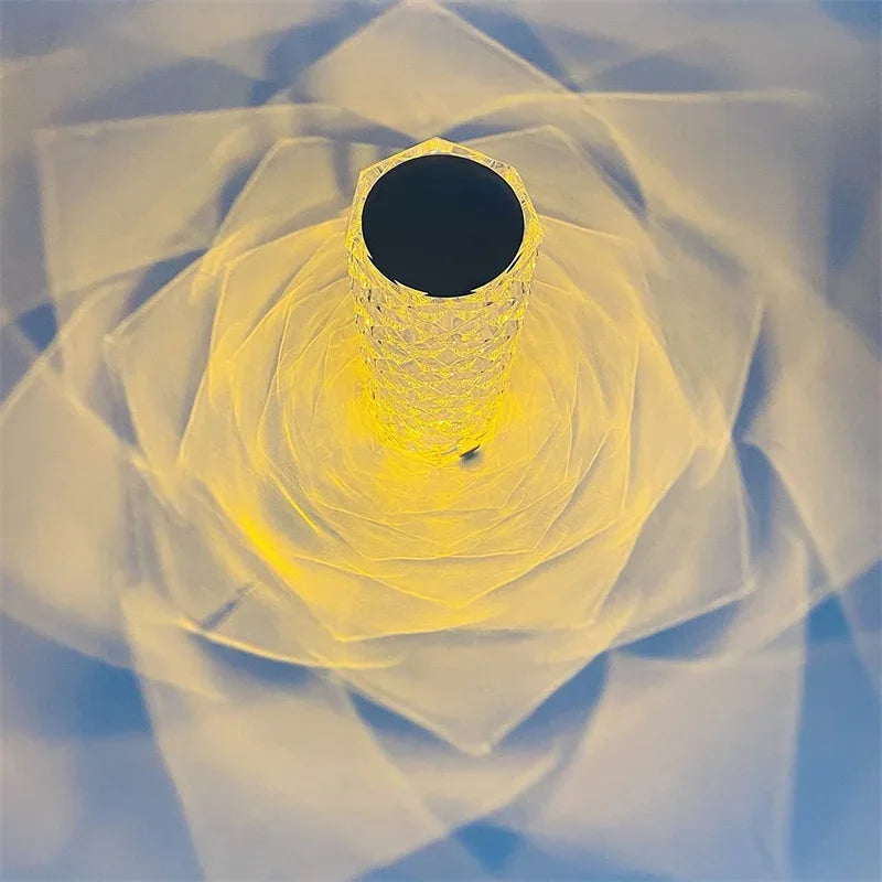 16-Color Touch & Remote Crystal LED  Lamp