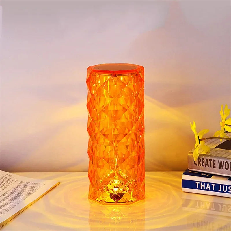 16-Color Touch & Remote Crystal LED  Lamp