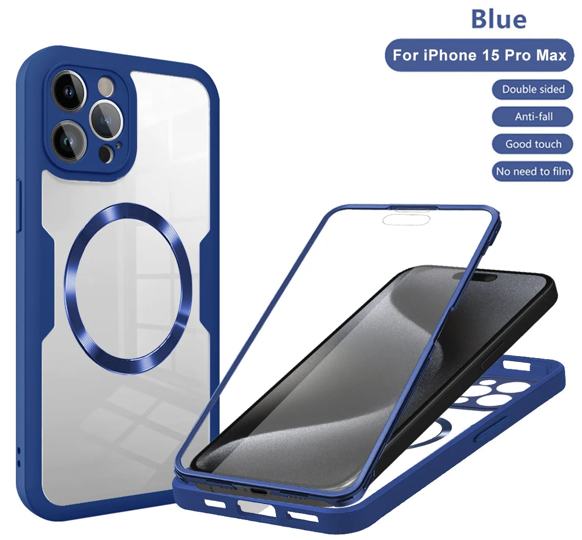 Magnetic Case for iPhone  Silicone Cover