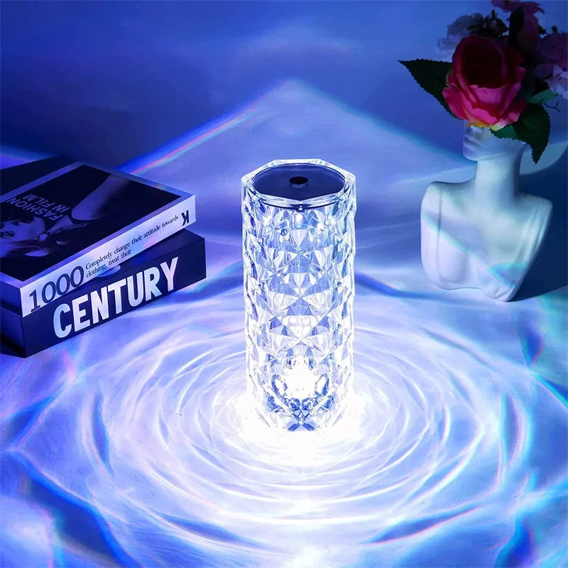 16-Color Touch & Remote Crystal LED  Lamp