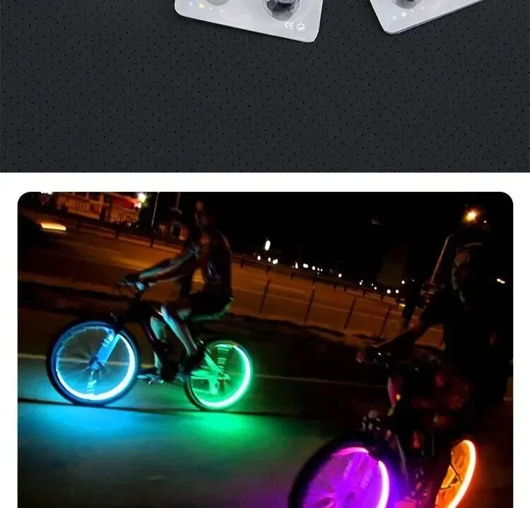 LED Tire Valve Stem Lights – 4PCS Glow Caps for Cars, Motorcycles & Bicycles